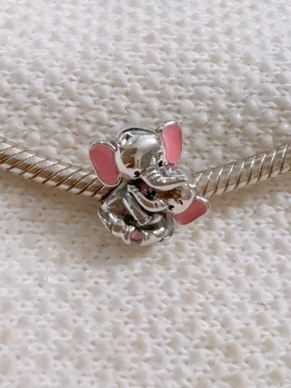 Elephant Mom With Baby Charm Silver Charm For Pandora Bracelet Necklace